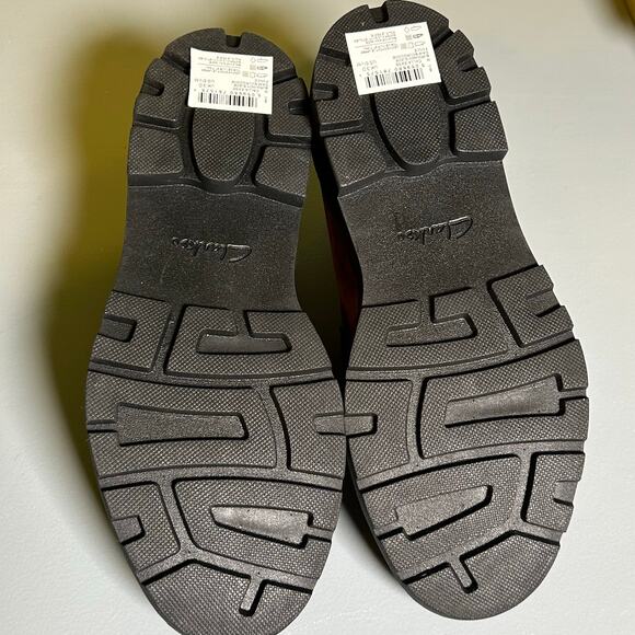 Clarks Women's Calla Easy Burgundy Suede Leather Slip-On Loafer 5.5 M NIB - Picture 8 of 10